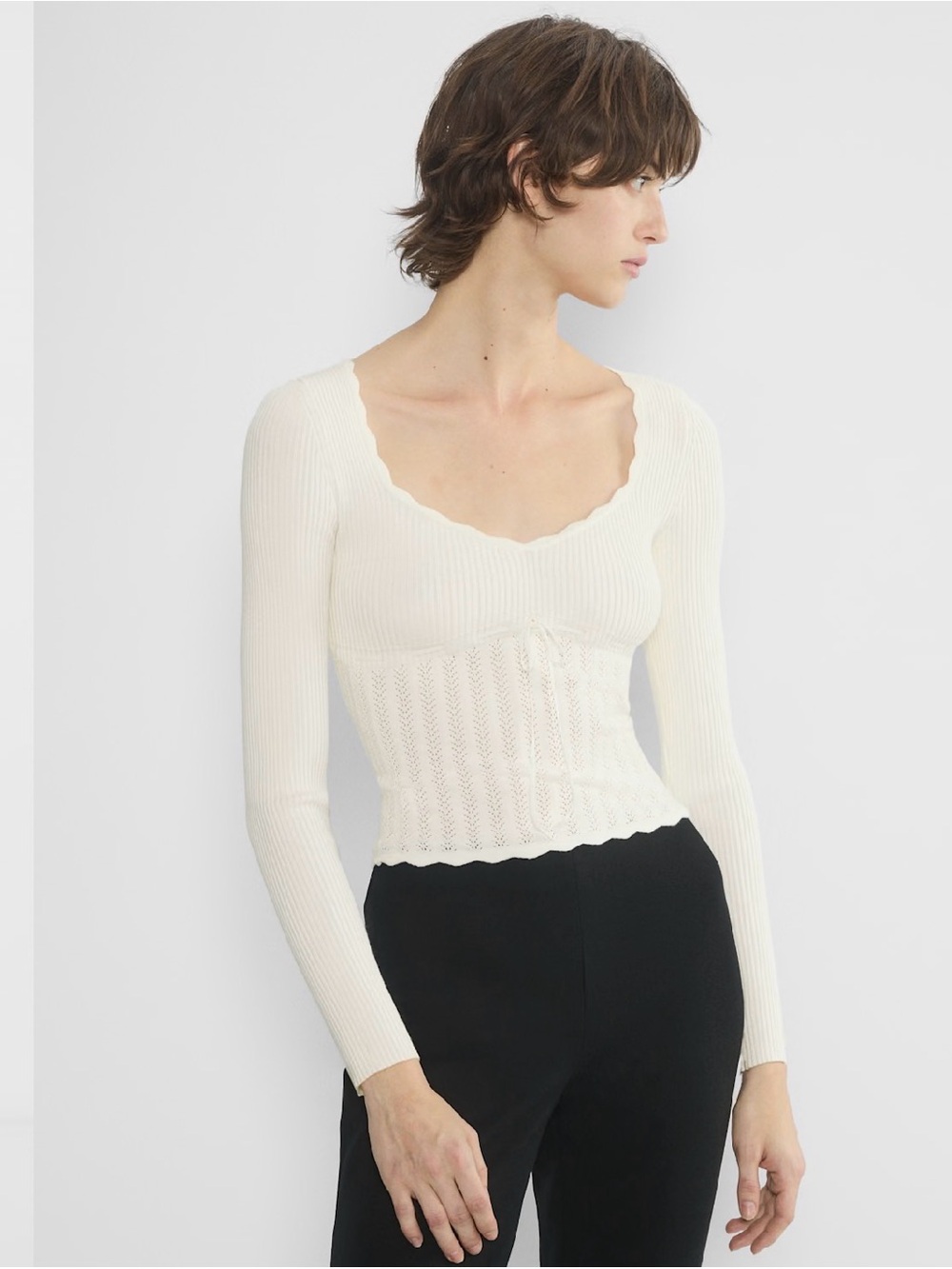 Wilfred Soloist Sweater in Light Birch - Picture 7 of 8